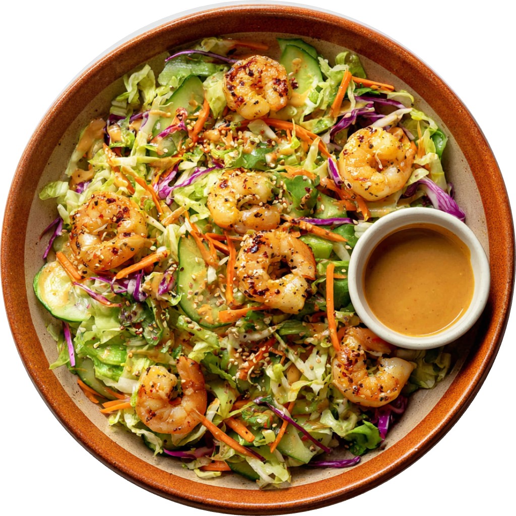 Spring Roll Salad With Peanut Dressing