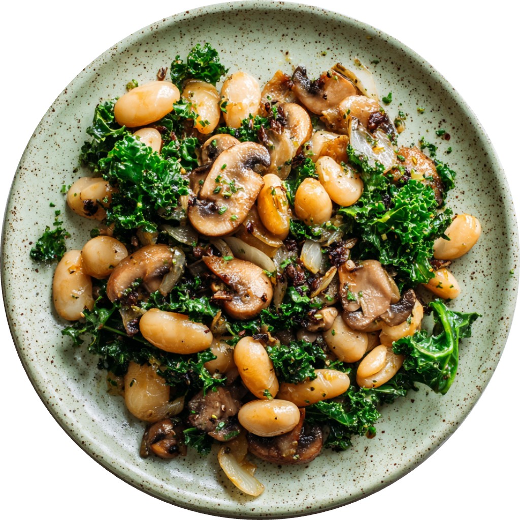 One Pot Miso Mushroom Butter Beans
