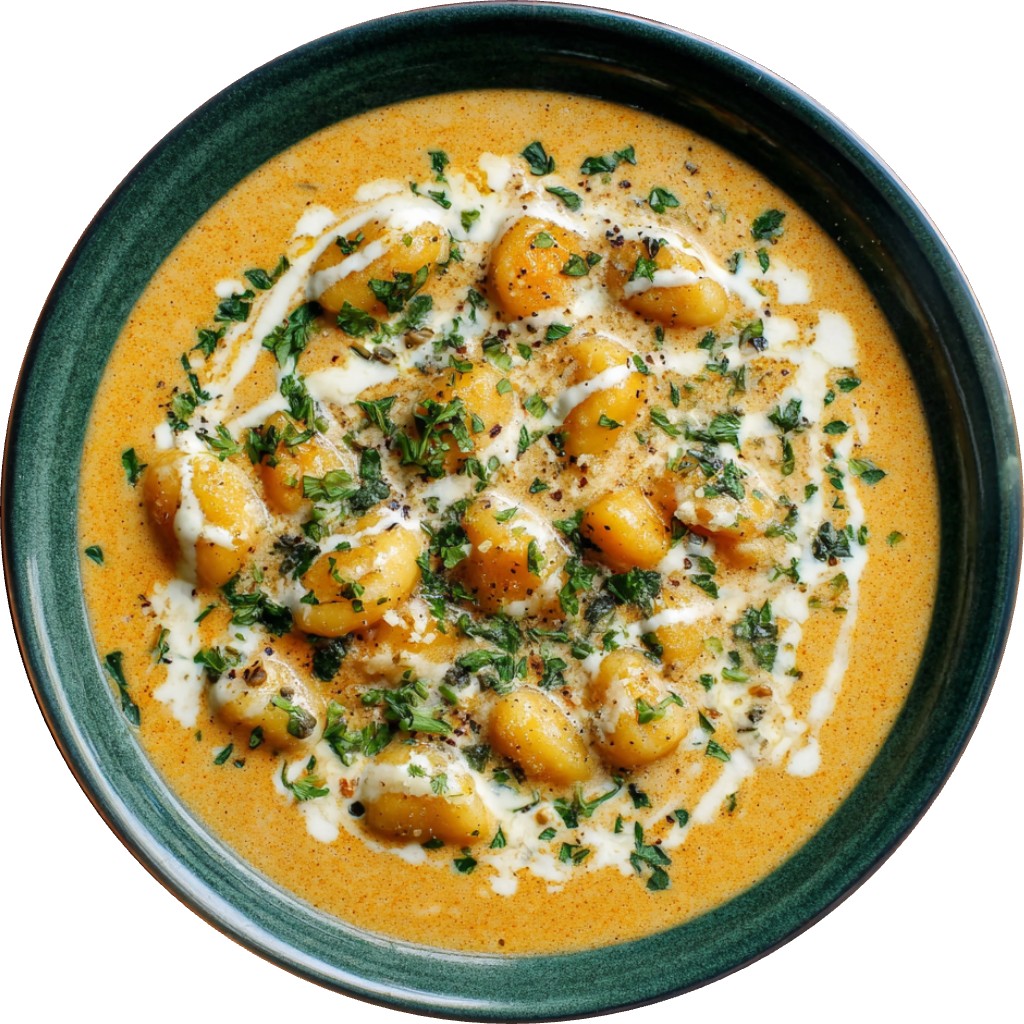 Creamy Pumpkin Gnocchi Soup