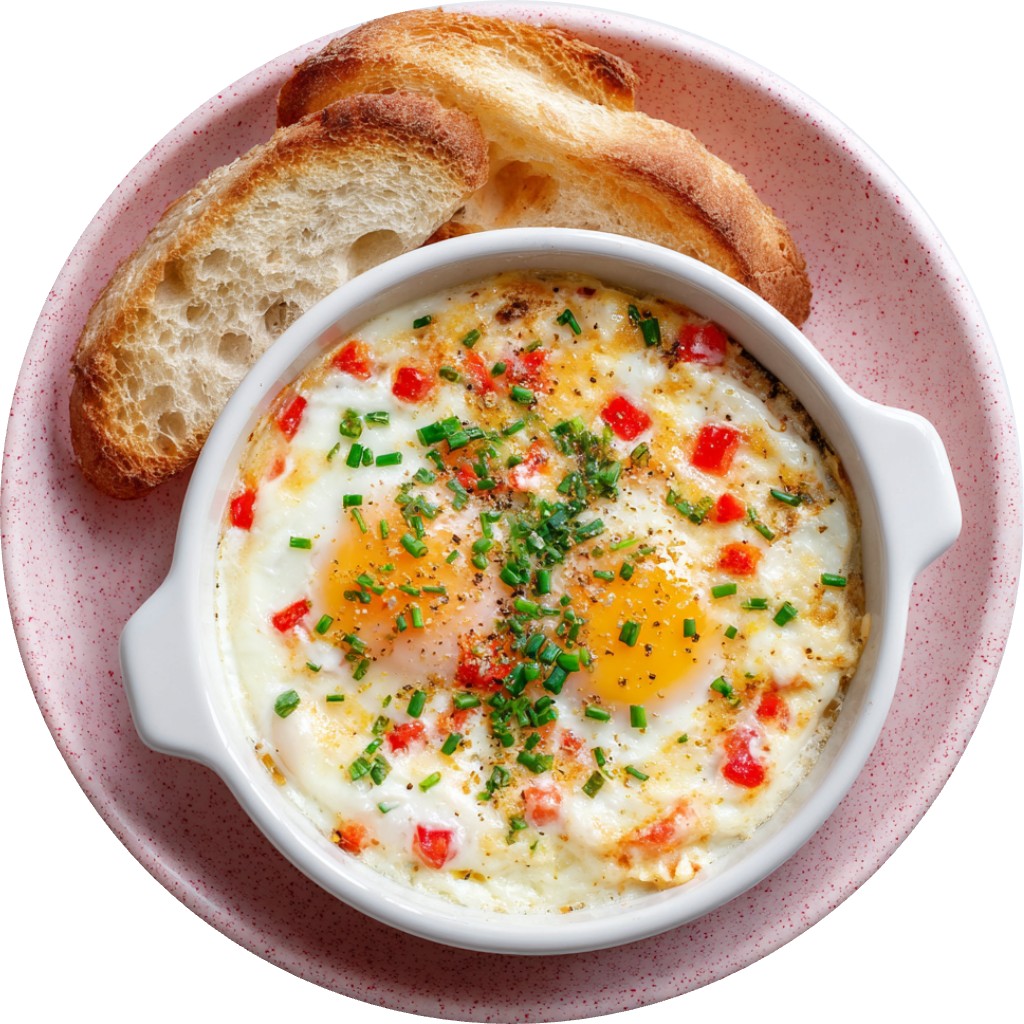 Creamy Baked Eggs
