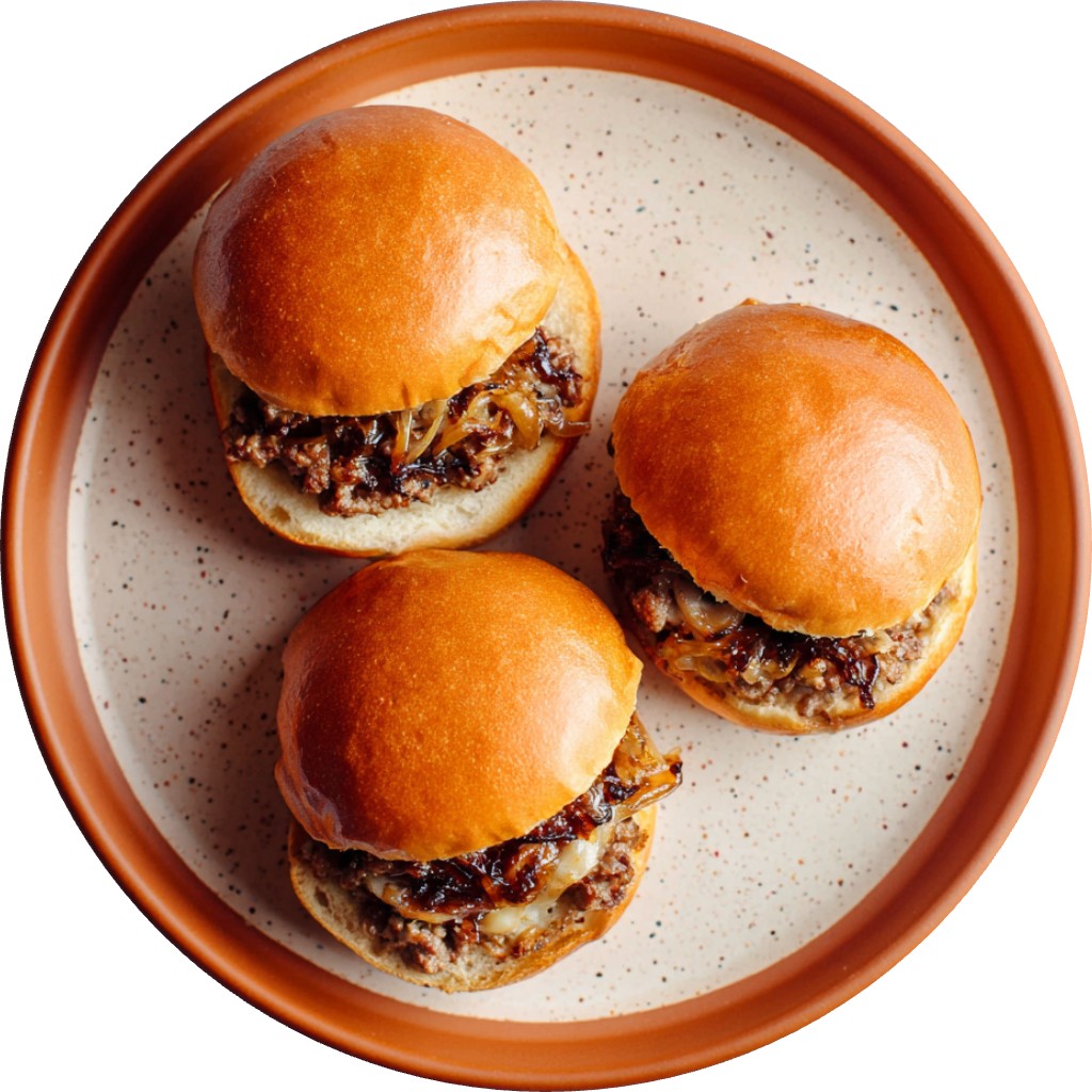 Hot Honey Caramelised Onion Smash Burgers