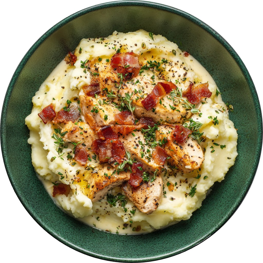 Chicken, Bacon & Boursin Mash Bowls