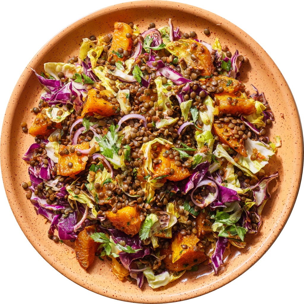 Orange Chipotle Honeynut Cabbage Salad