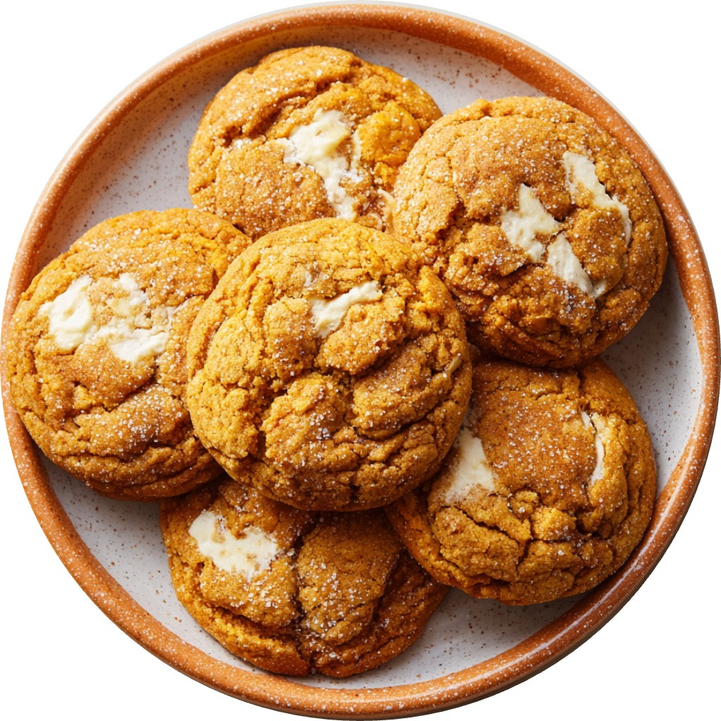 Chewy Pumpkin Cheesecake Cookies