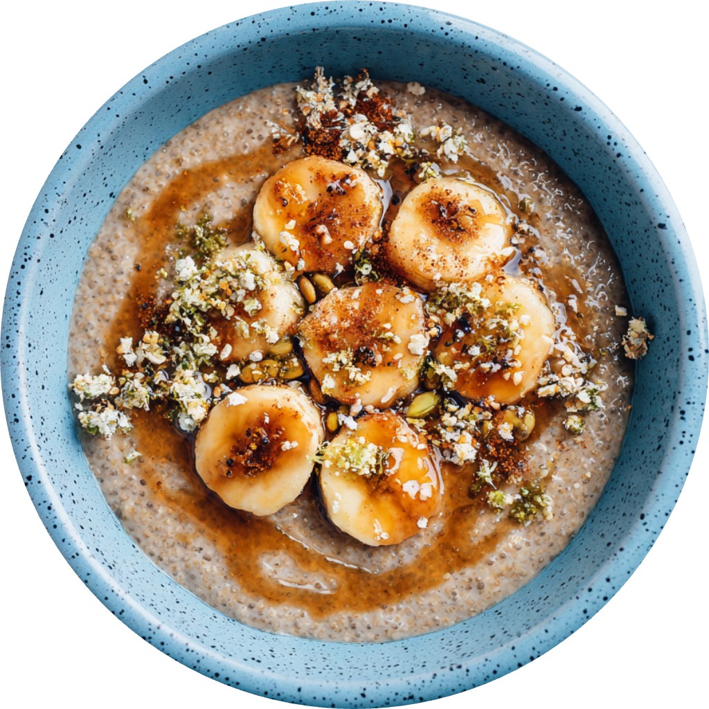 Caramelised Banana Chia Pudding