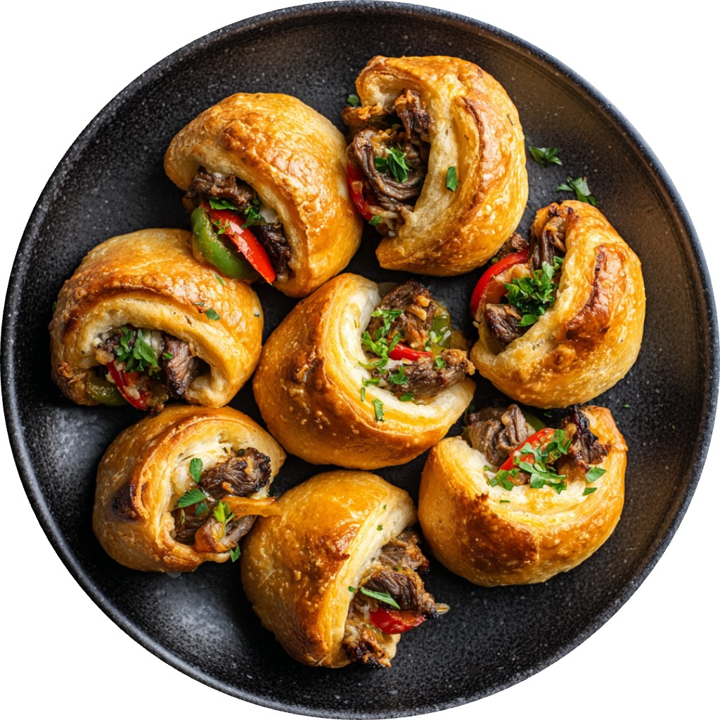 Cheesesteak Crescent Rolls