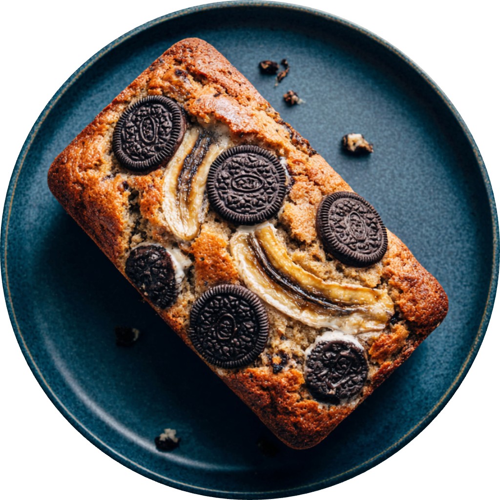 Christmas Oreo Banana Bread