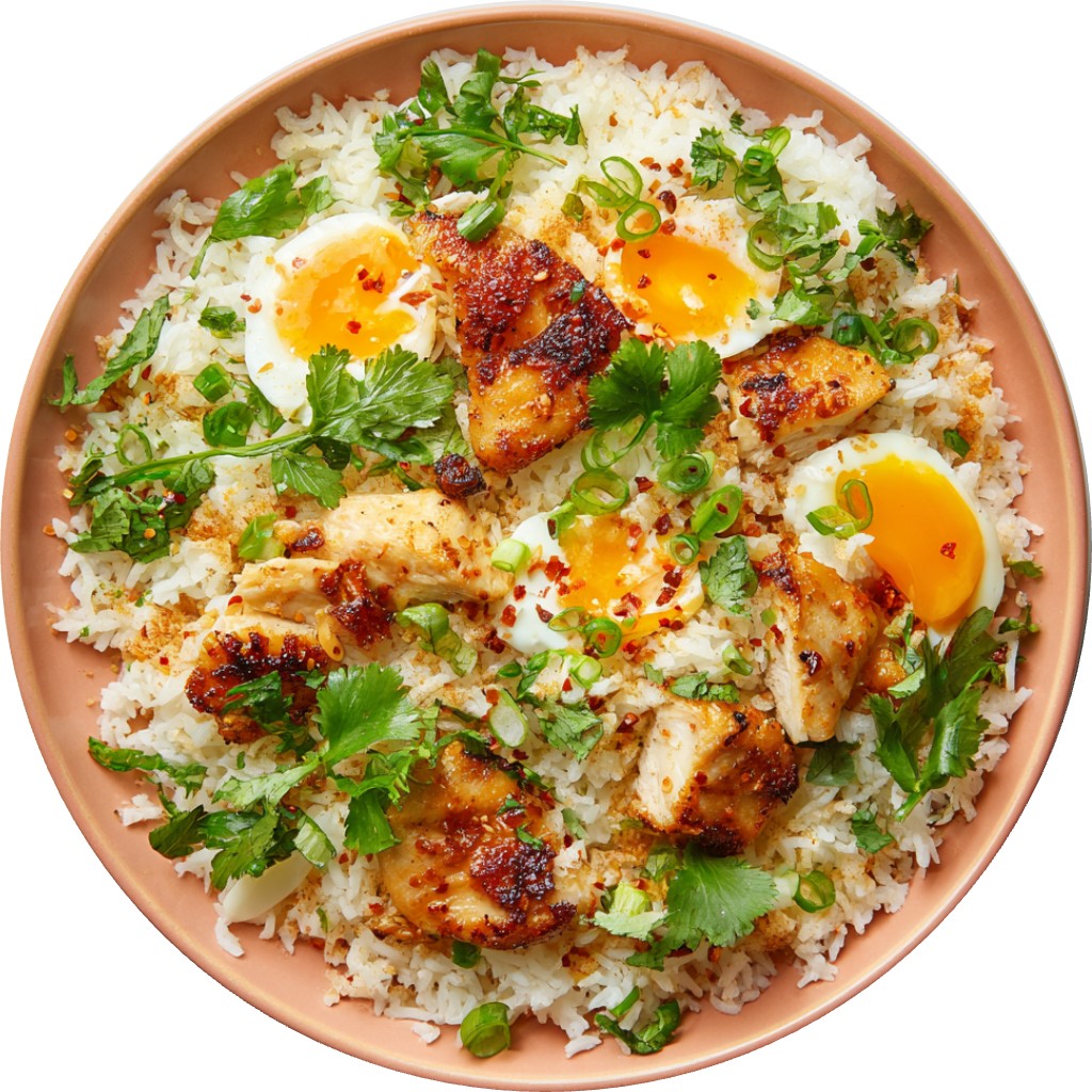 Crispy Rice & Chicken Salad