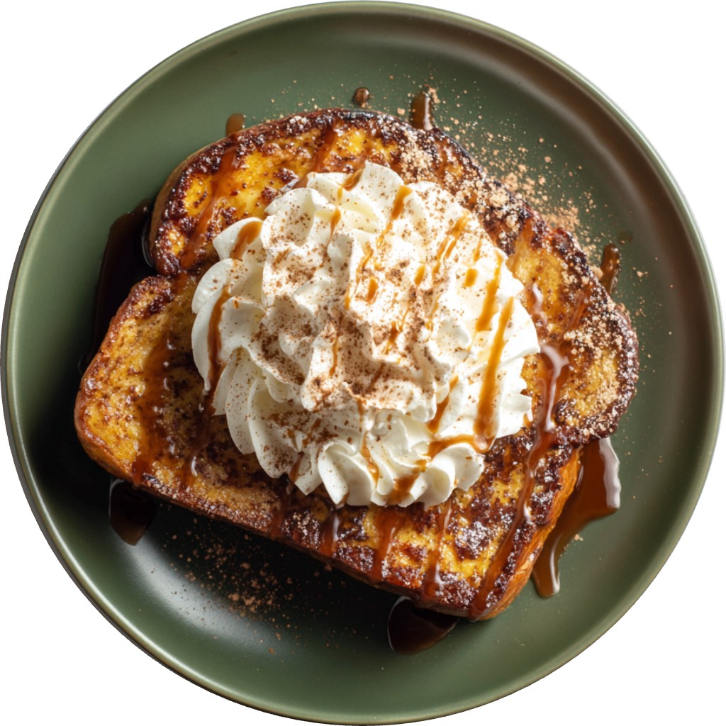 Pumpkin Spice French Toast Pudding With Autumn Coffee