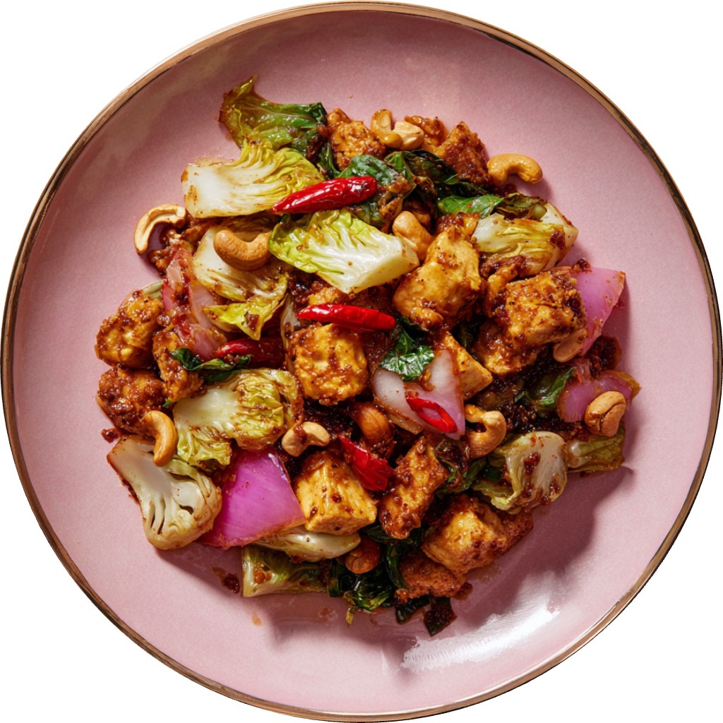 Kung Pao Cabbage With Tofu