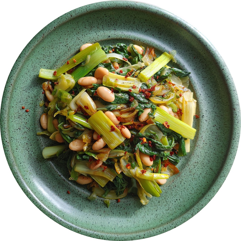 Leeks & Beans For The Panicked Rabbit In Your Head