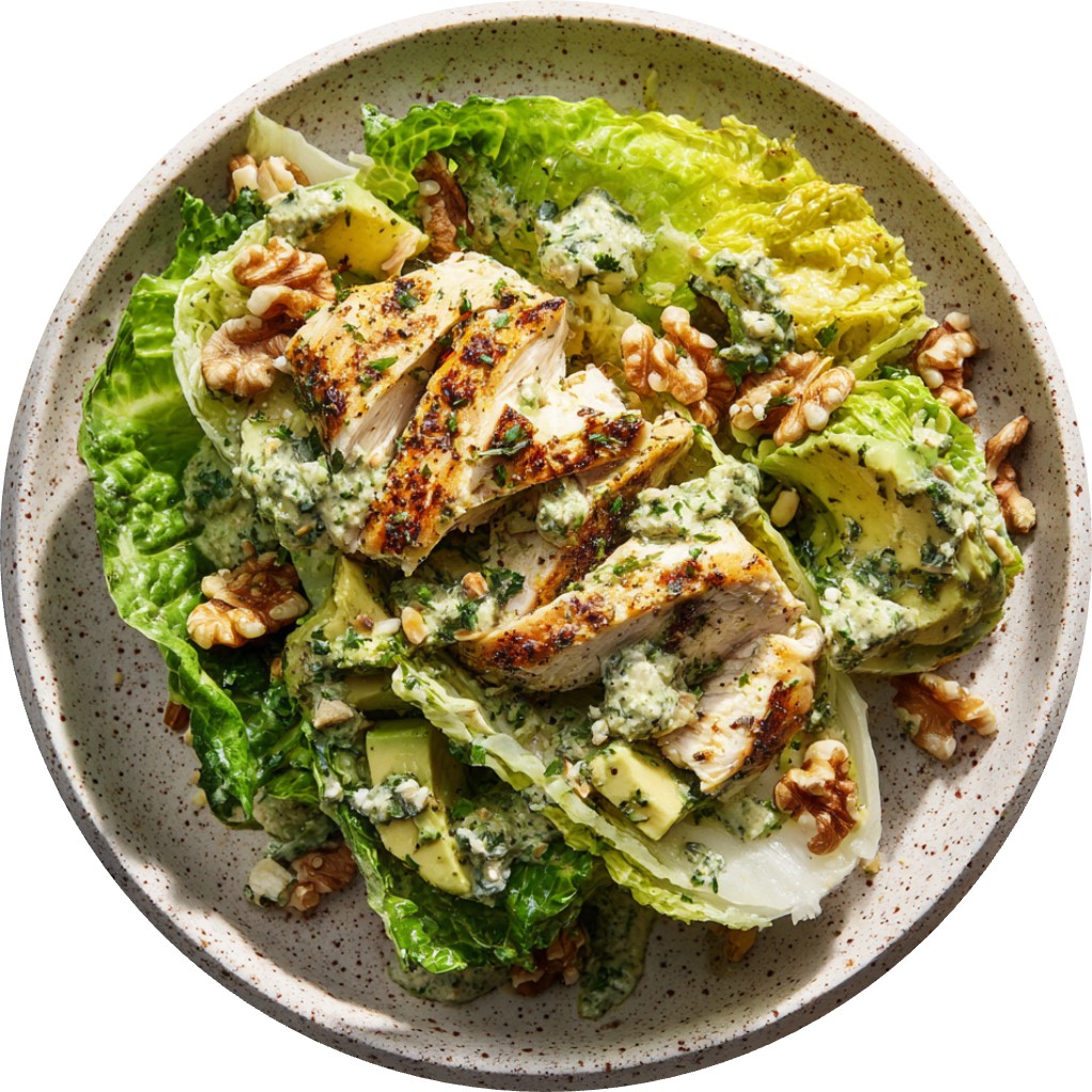 Avocado Chicken Caesar Salad