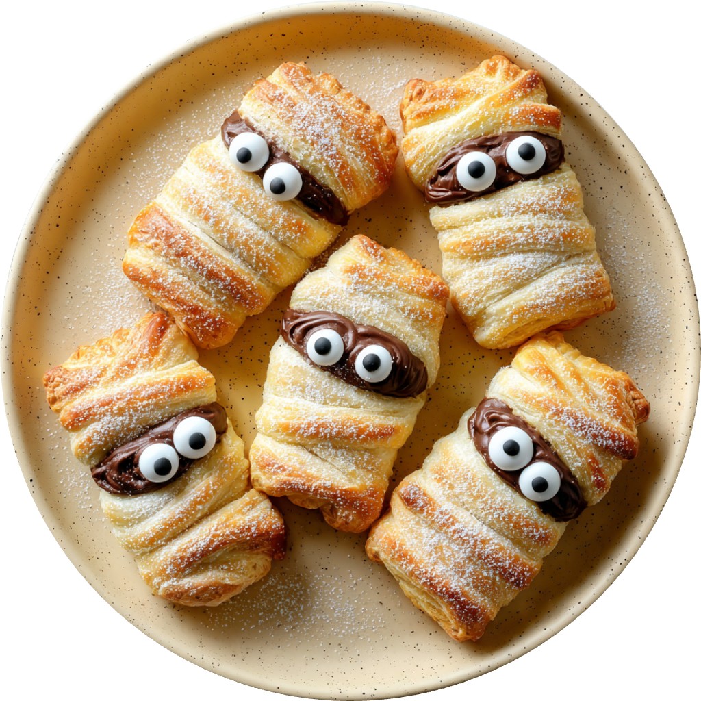 Halloween Nutella Mummy Pastries