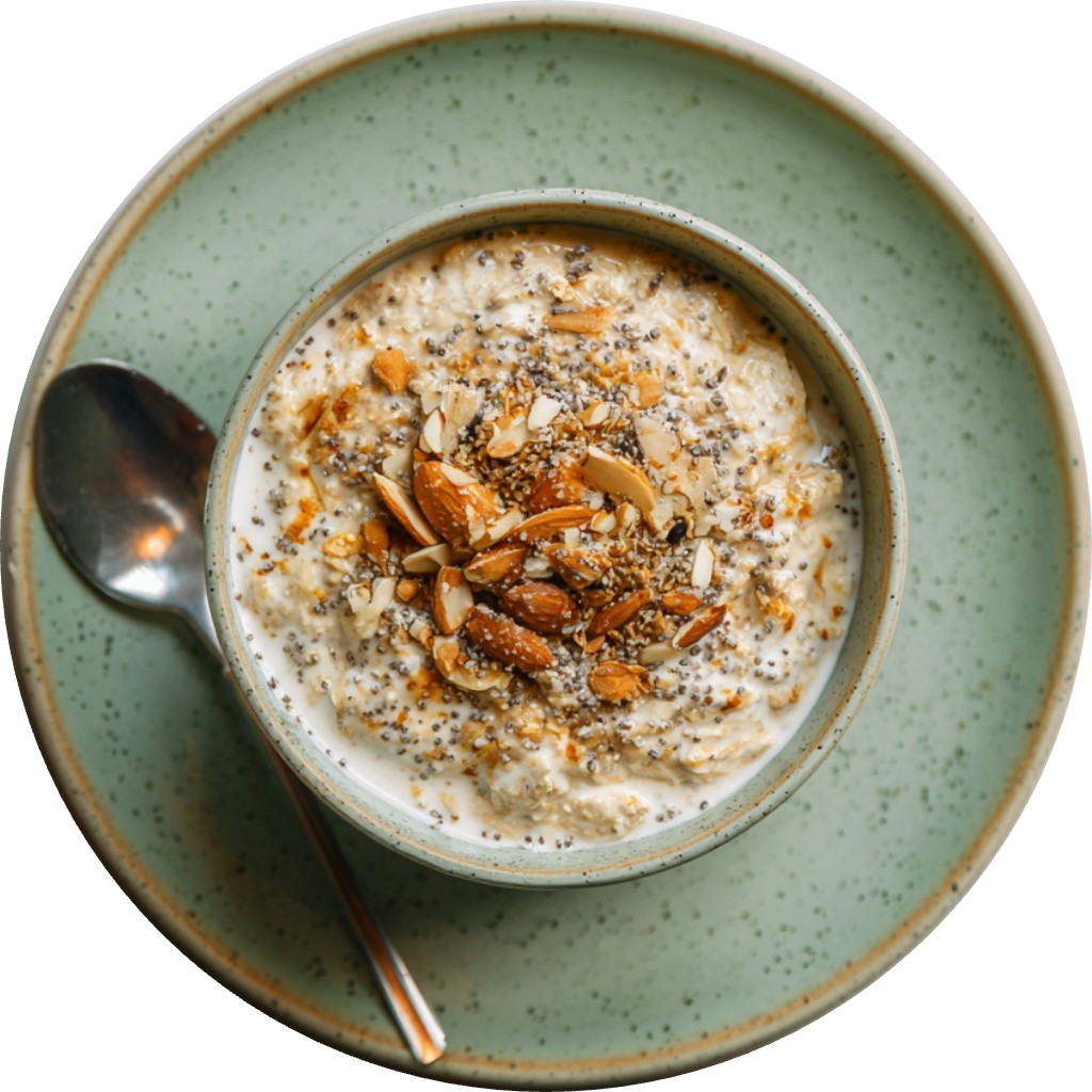 Almond Croissant Overnight Oats