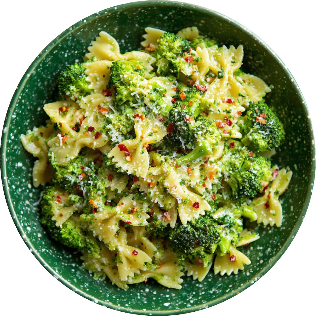 Smashed Broccoli Farfalle
