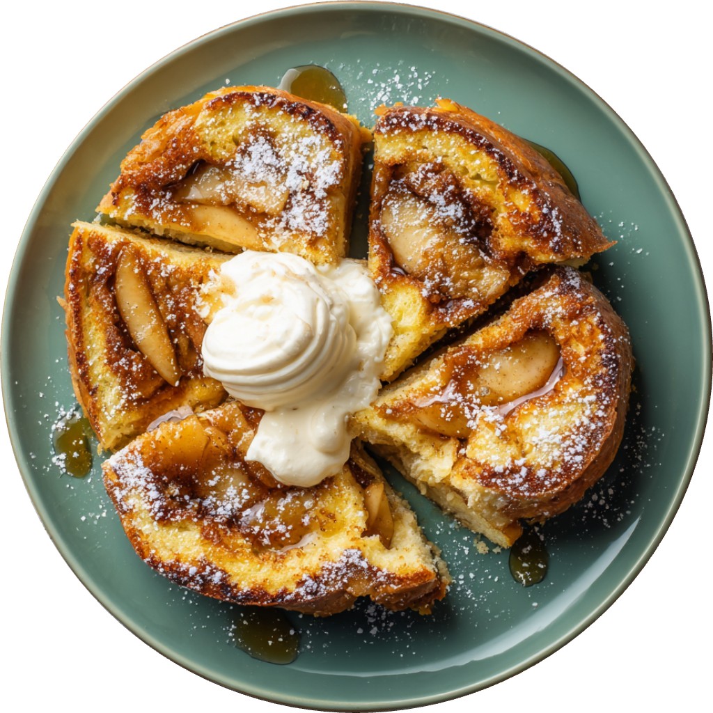 Baked Cinnamon Apple Butter French Toast