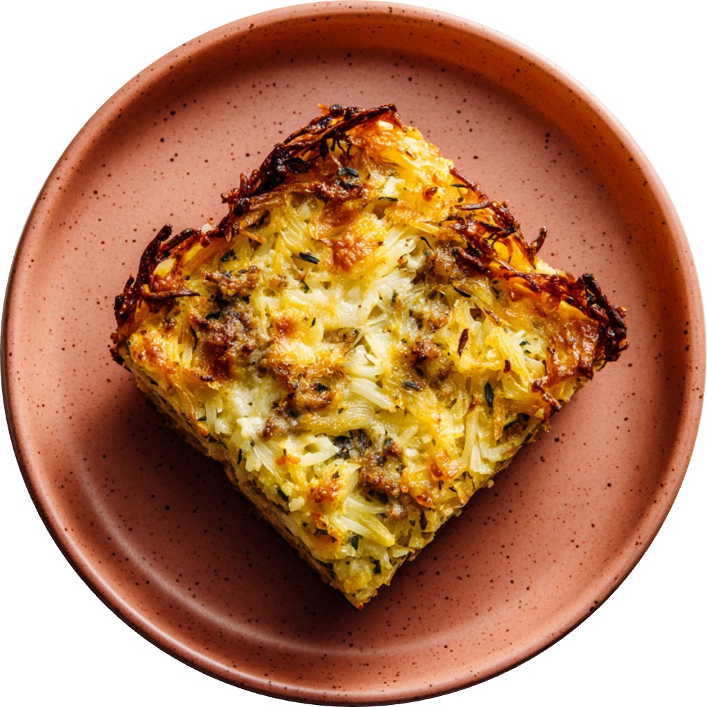 Quiche With Hash Brown Crust