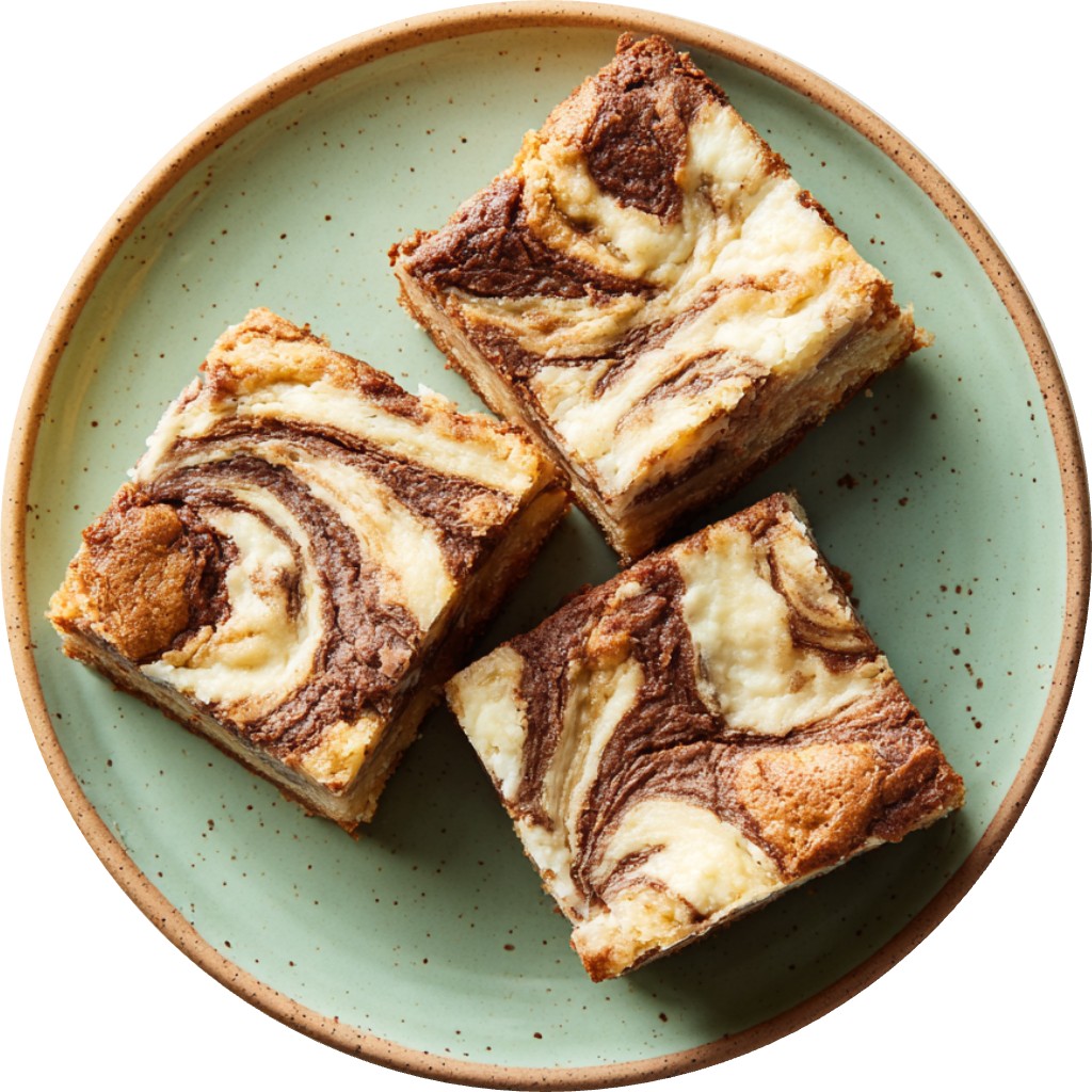 Cream Cheese Marbled Banana Bread Bars