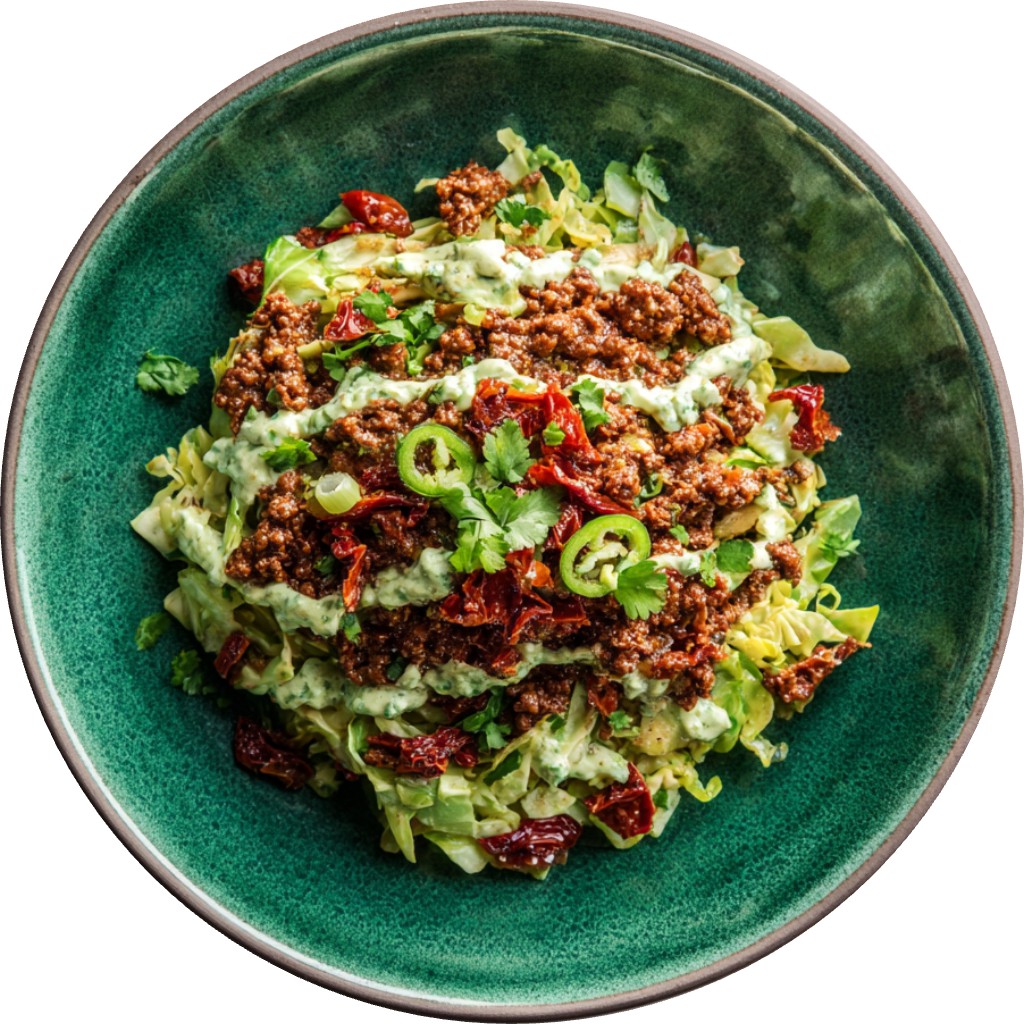 Avocado Egg Roll Beef Bowls