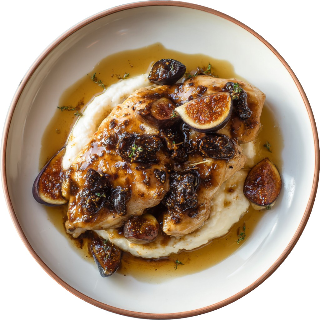Vinegar Chicken With Figs