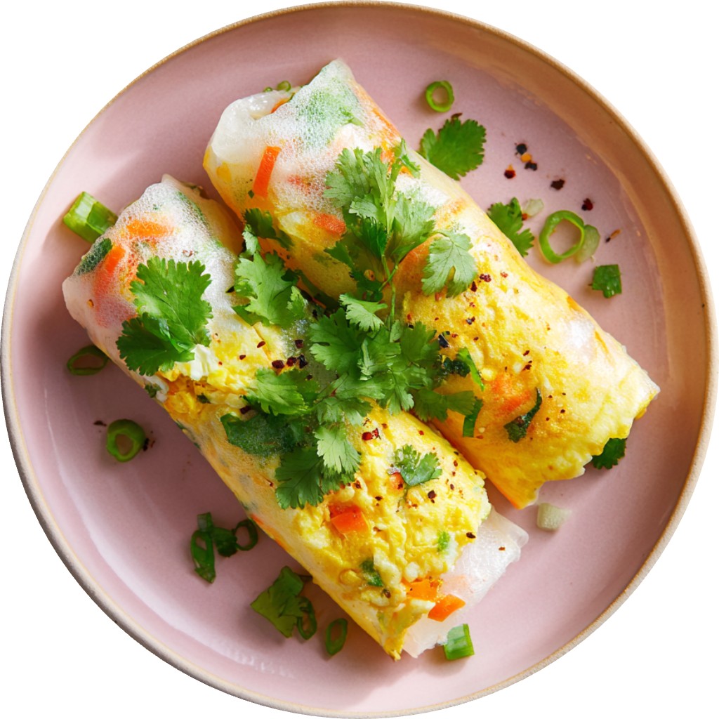 Healthy Rice Paper Egg Wrap