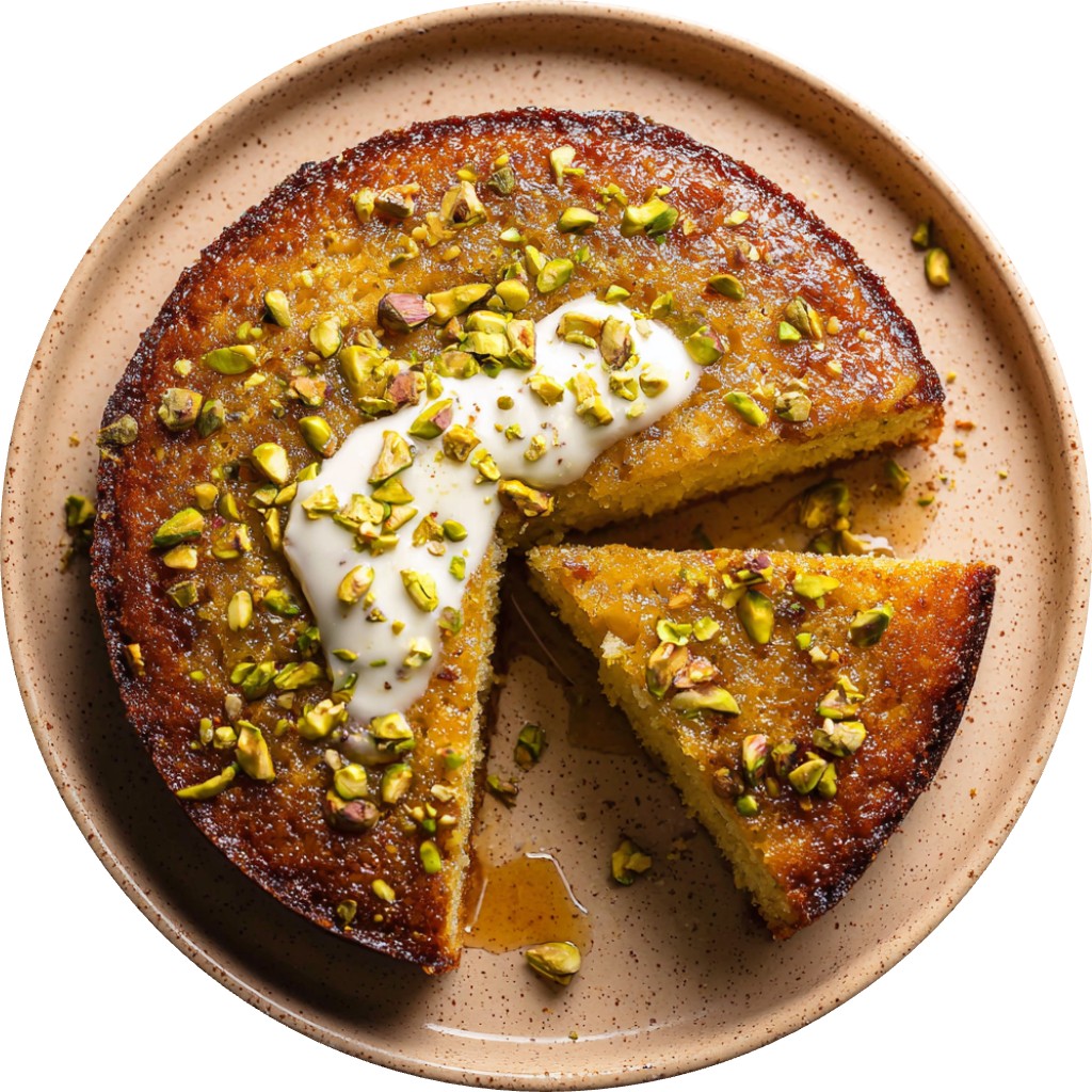 Honey Pistachio Olive Oil Cake