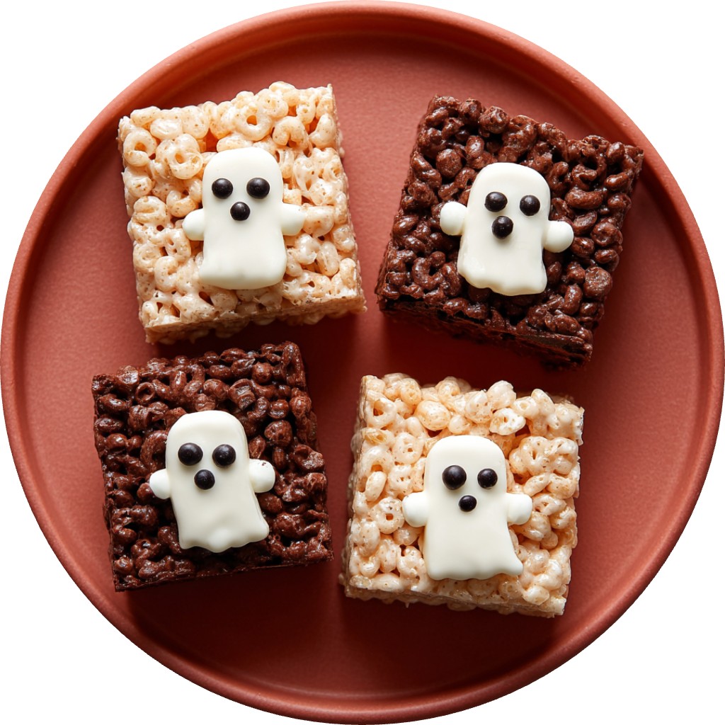 Halloween Rice Crispy Squares