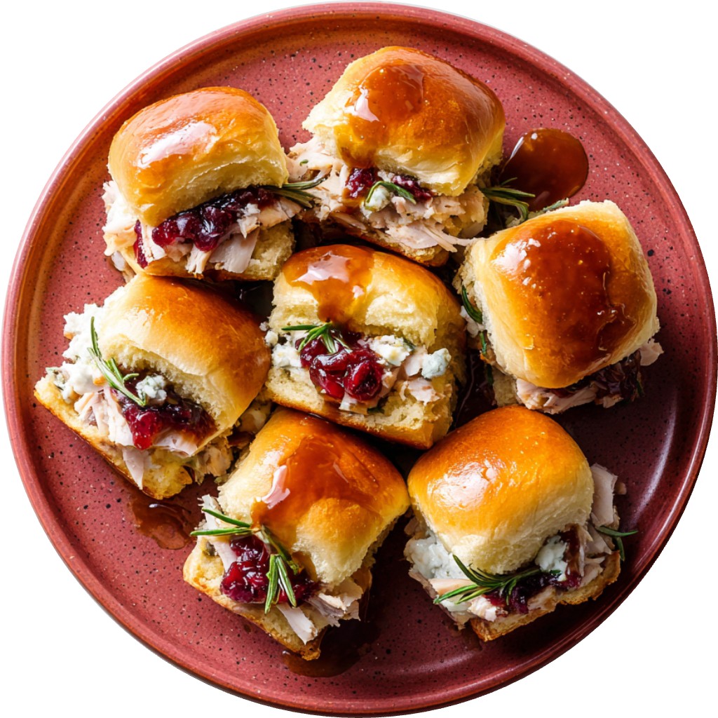 Thanksgiving Leftover Sweet Roll Sliders
