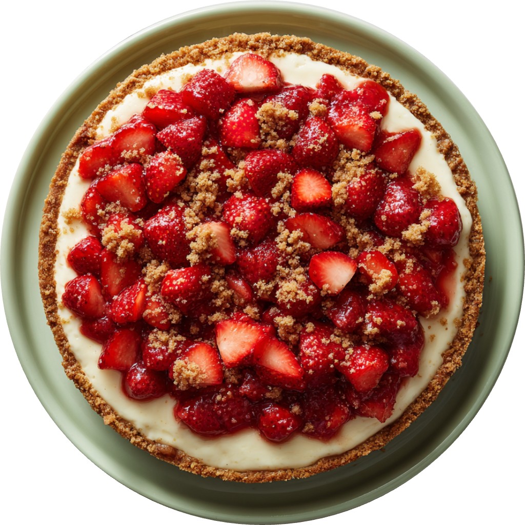 Strawberry Crumble Cheesecake