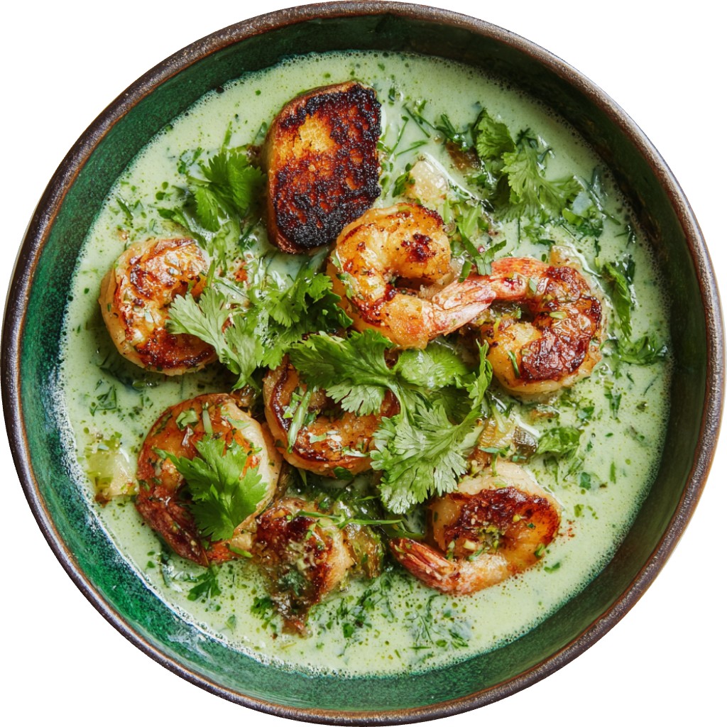 Green Coconut Shrimp