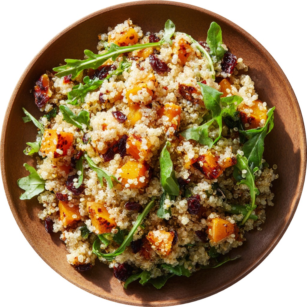 Roasted Butternut Squash, Apple & Quinoa Salad With Honey Vinaigrette