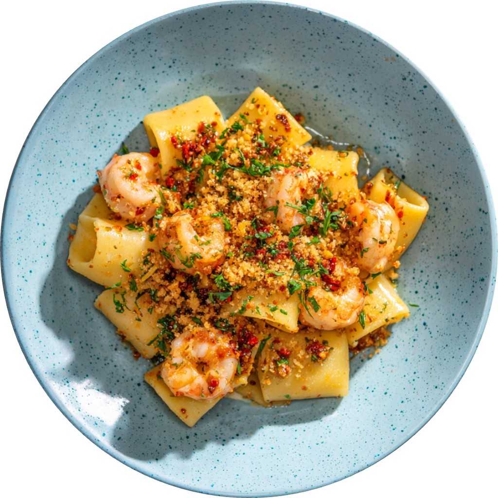 Shrimp Paccheri W Calabrian Chili Butter