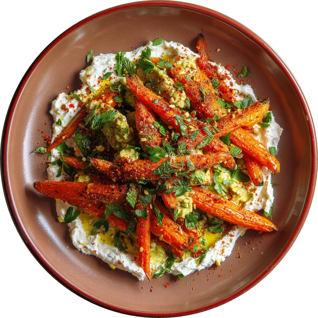 Warm Carrot & Avocado Salad