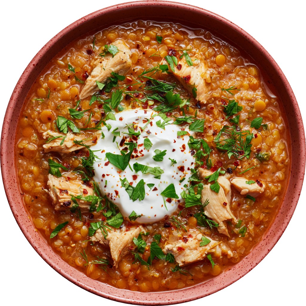 Chicken And Red Lentil Soup