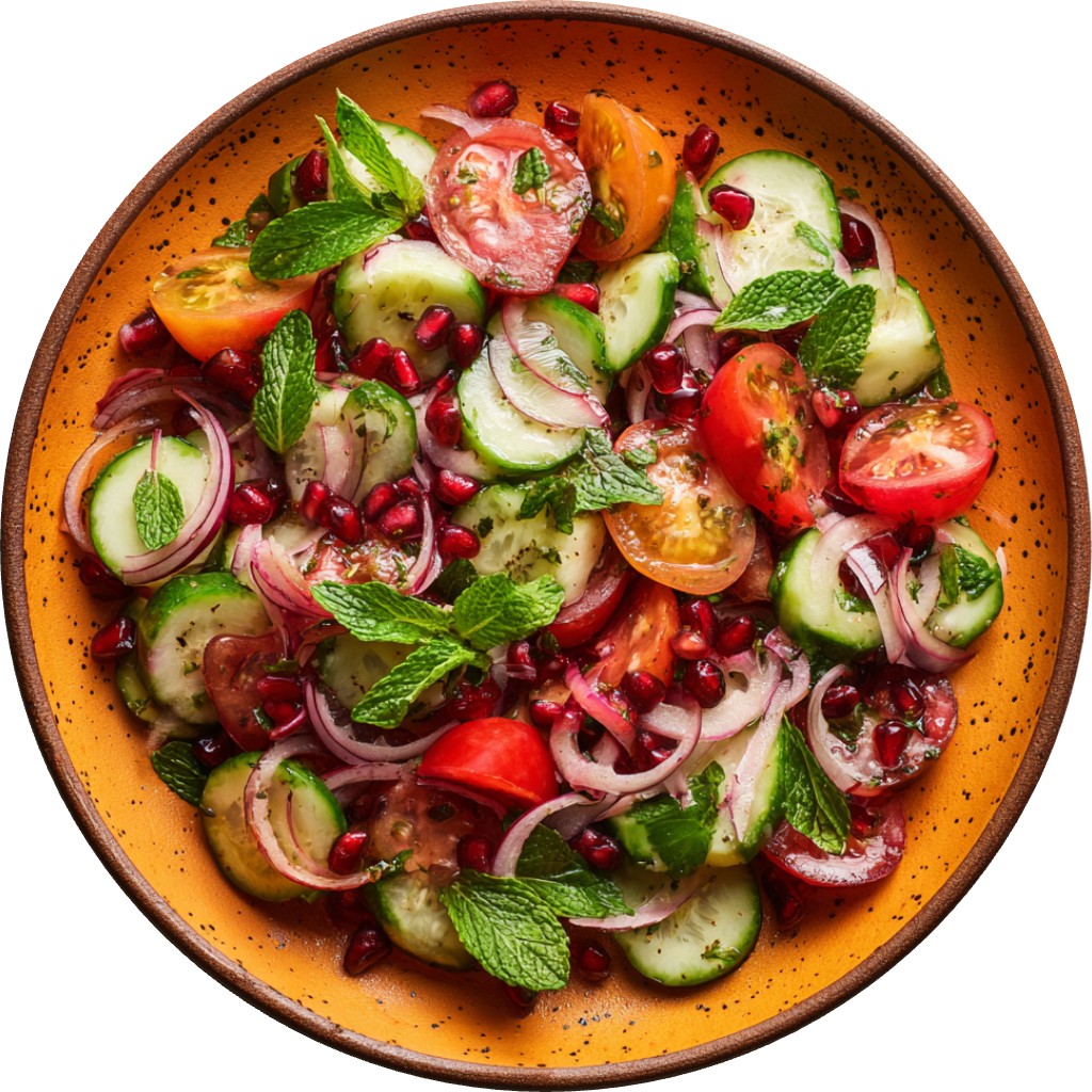 Pomegranate & Mint Medley Salad