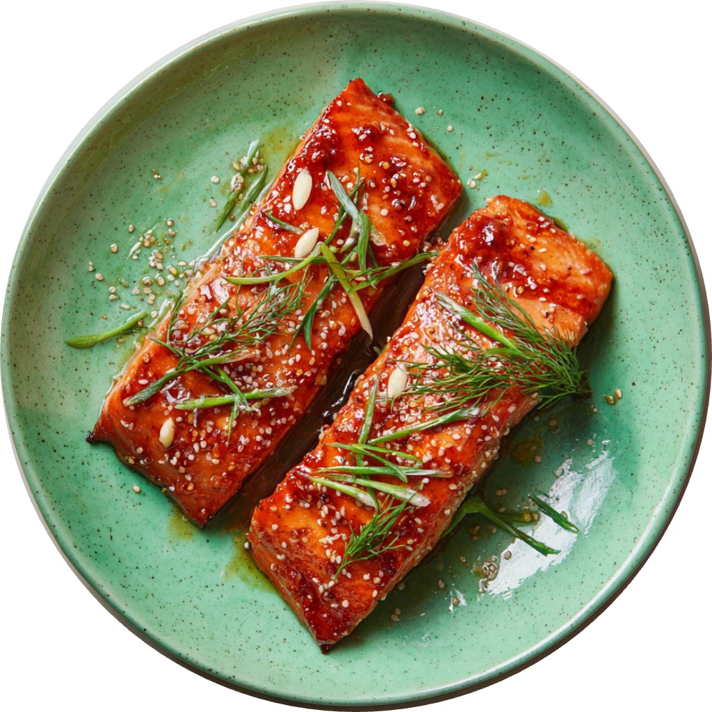 Hot Honey–Glazed Salmon