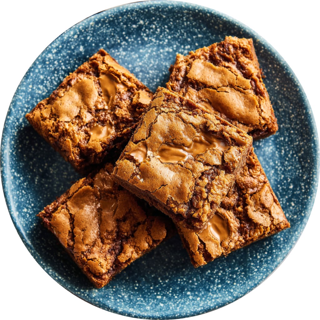 Thick & Fudgy Biscoff Blondies