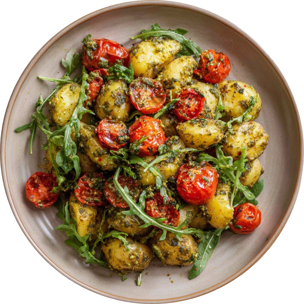 Crispy Pesto Potato Salad