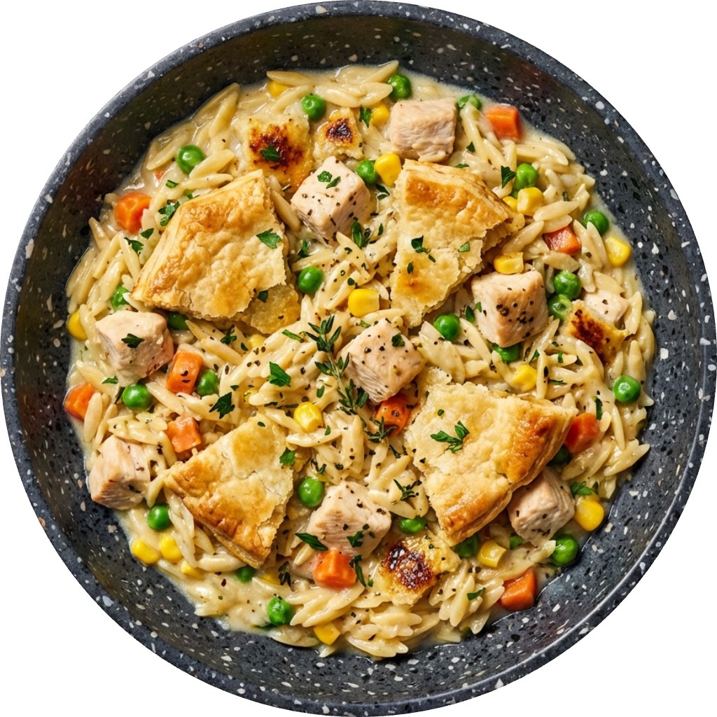 One Pot Chicken Pot Pie Orzo