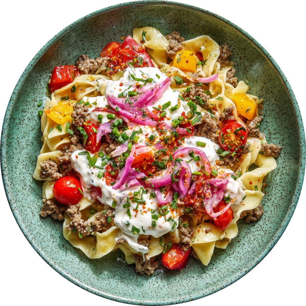 Turkish Pasta With Garlicky Yogurt And Smoked Butter Sauce