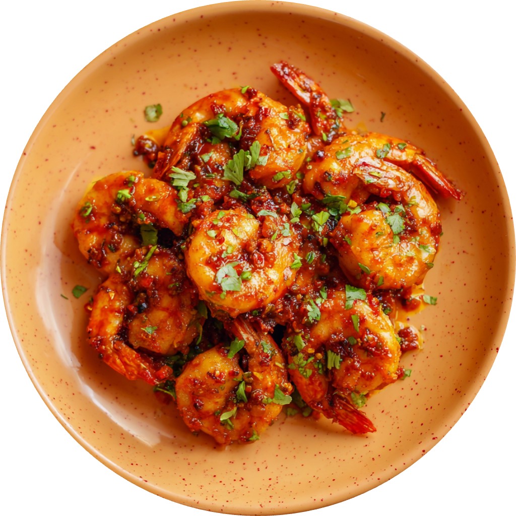 Fiery Chilli Garlic Prawns