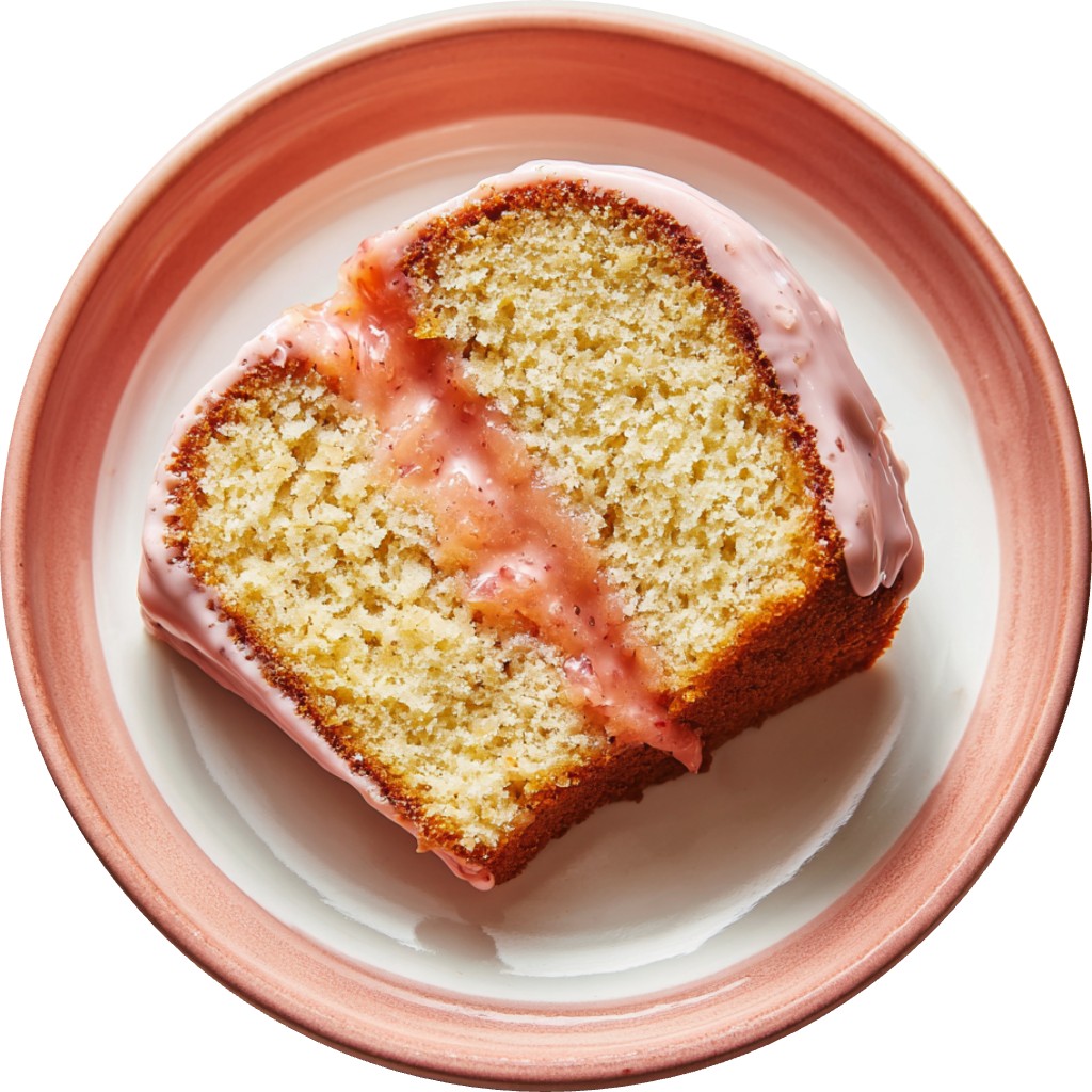 Rhubarb Chiffon Cake