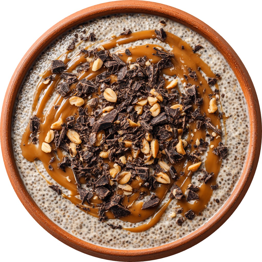 Peanut Butter Chocolate Chia Pudding