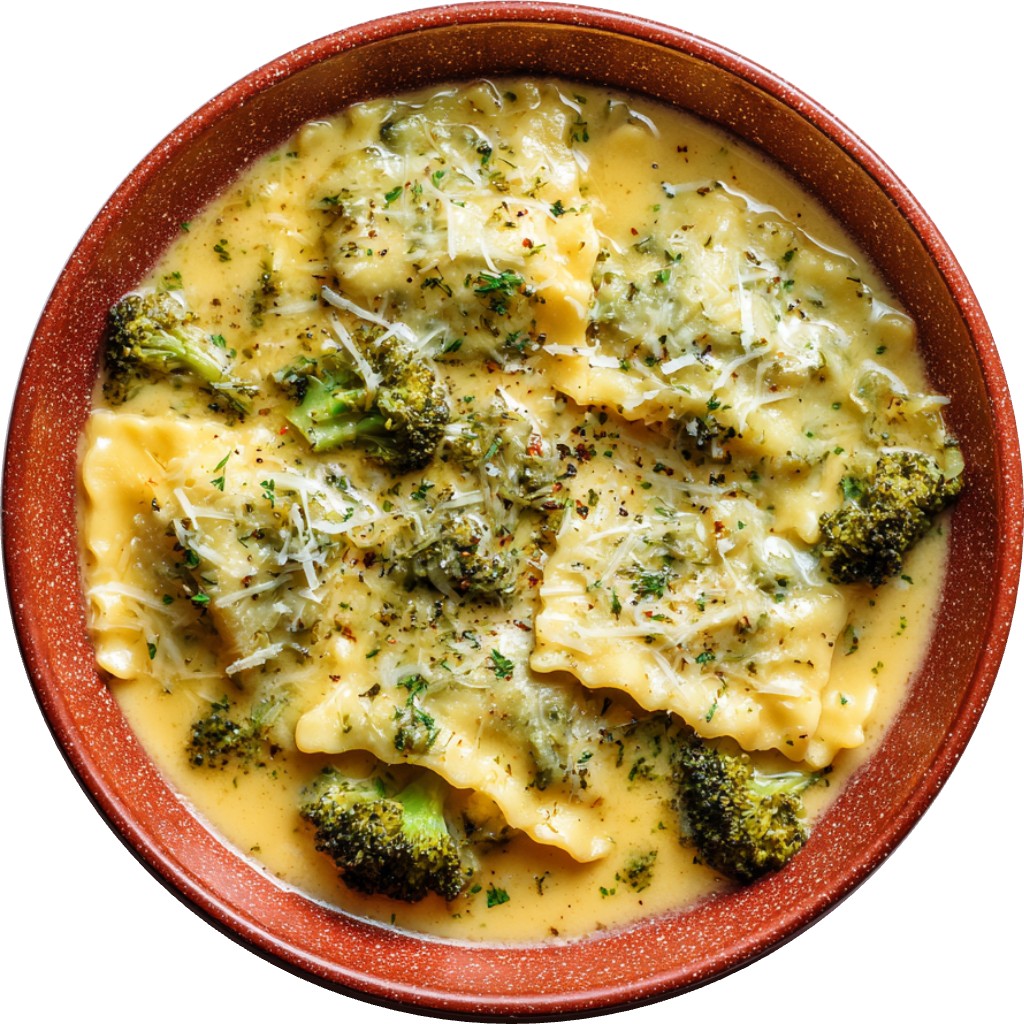 Broccoli Cheddar Lasagna Soup