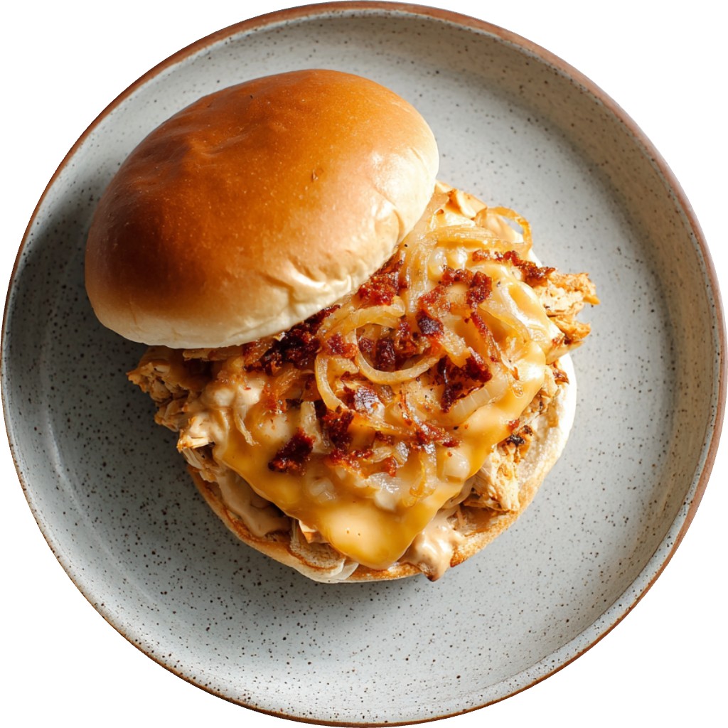 Chicken Smash Cheeseburger