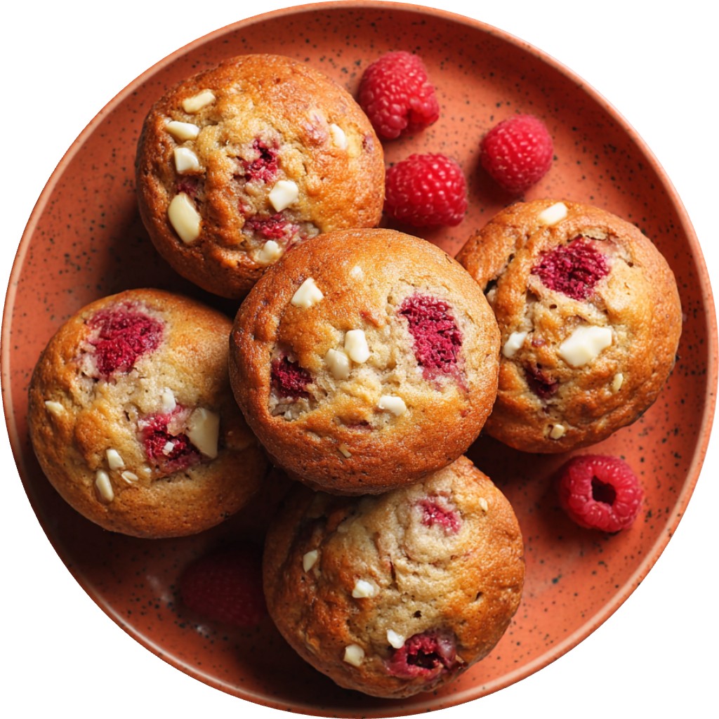 Raspberry And White Chocolate Muffins
