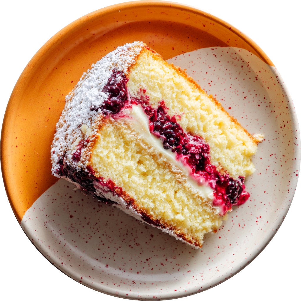 Blackberry Almond Cream Cake