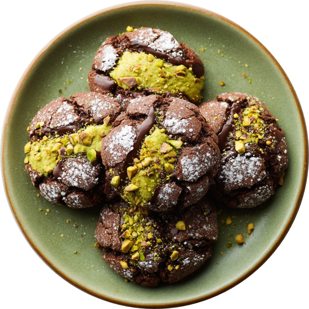 Chocolate & Pistachio Cookies