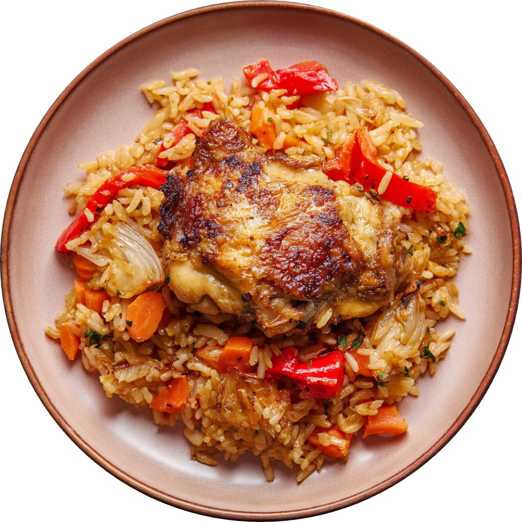 One Pan Chicken & Rice