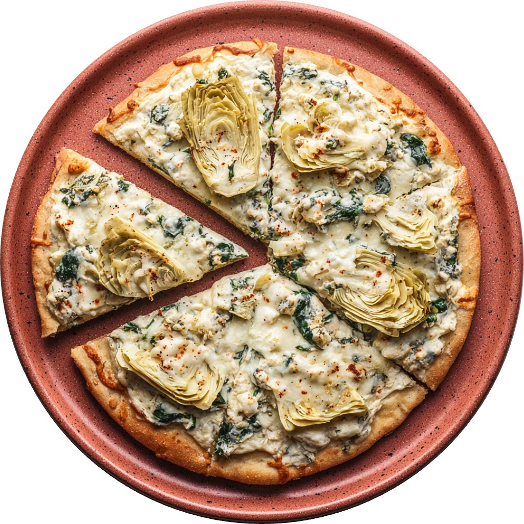 Protein Spinach Artichoke Pizza